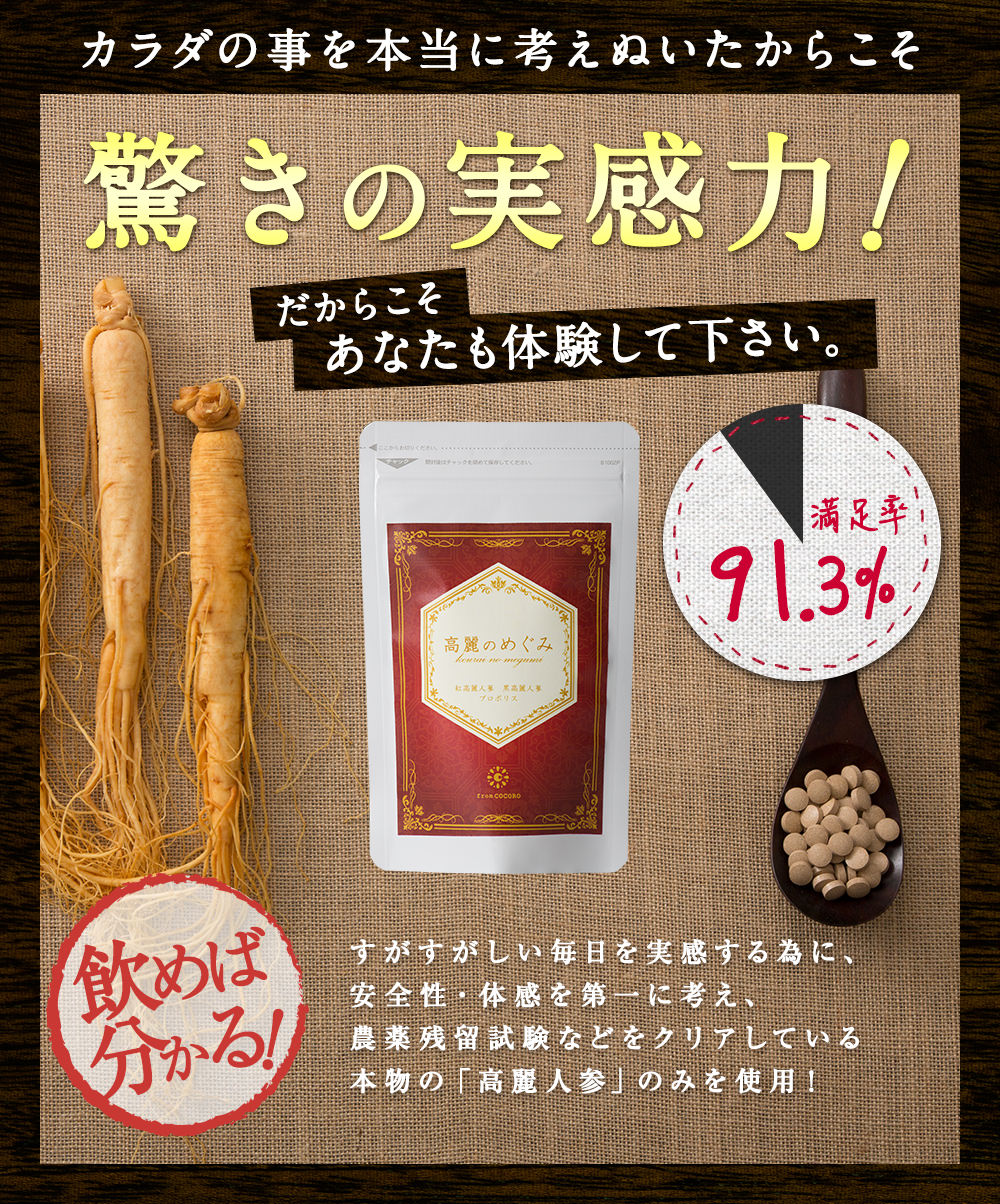 カラダの事を考え抜いたからこそ驚きの実感力