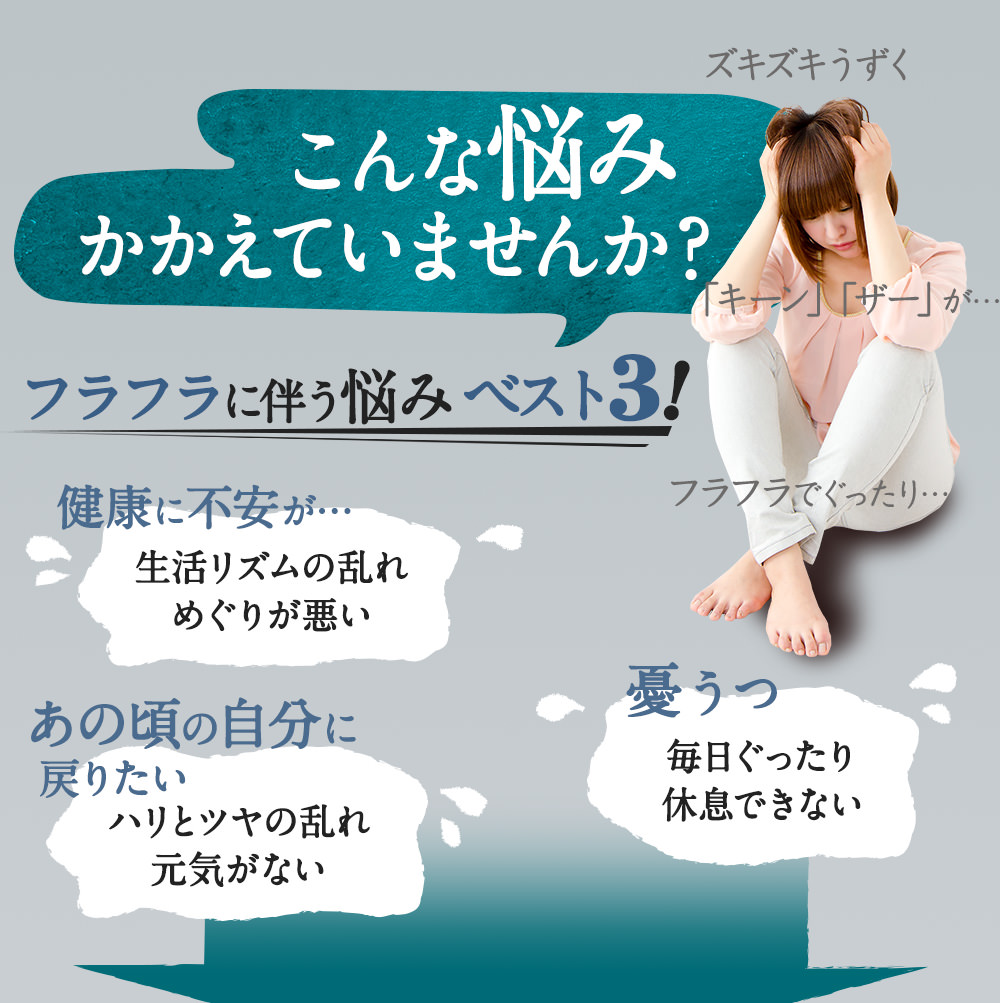 こんな悩みかかえていませんか?冷えに伴う悩みベスト3!