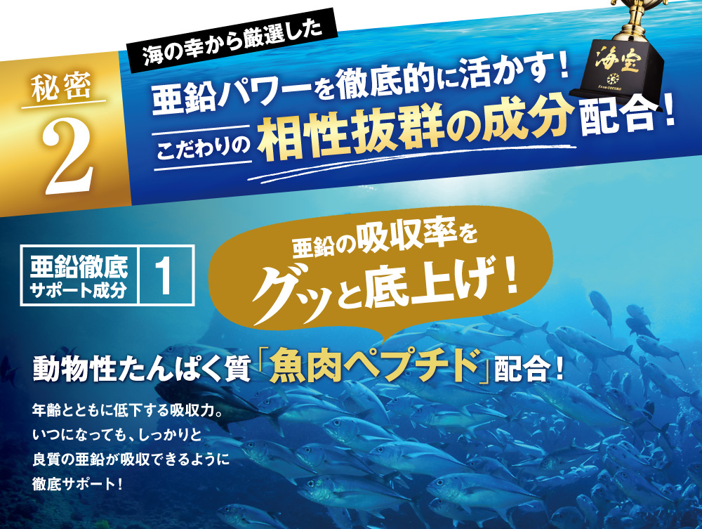 島根県宍道湖産の大和しじみ使用！天敵アルコールから亜鉛を守り抜く「オルニチン」配合！