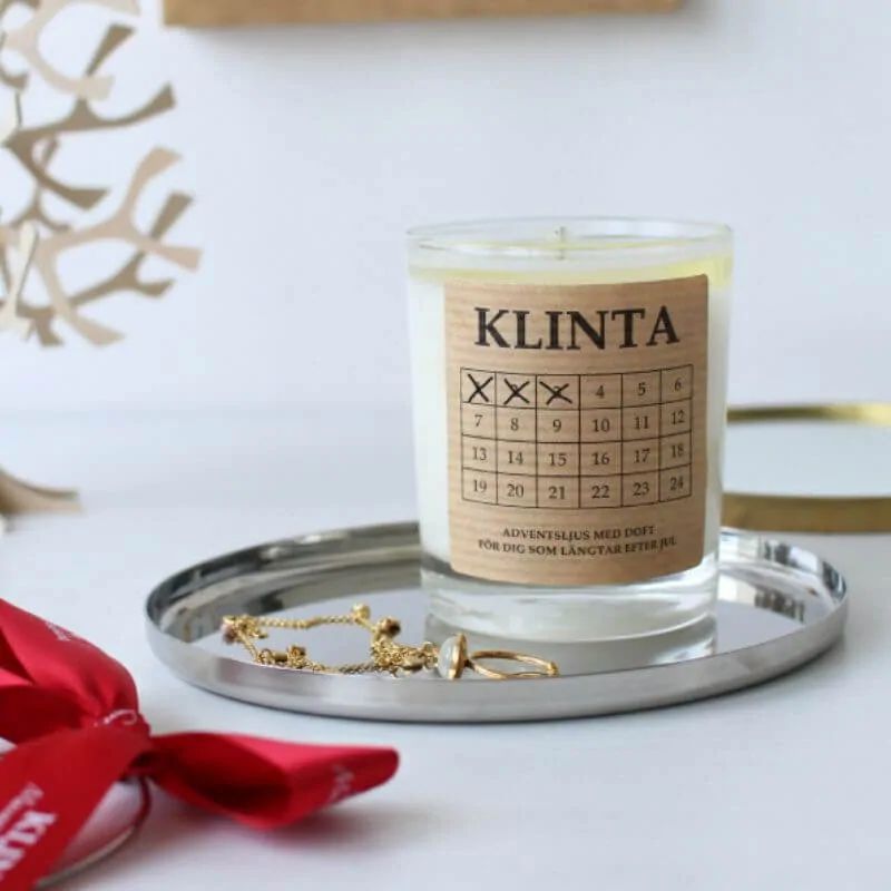 ボタニカルキャンドル クリスマスキャンドル 木芯キャンドル