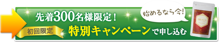 先着300名様限定で高麗のめぐみ特別キャンペーン