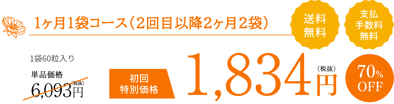 毎月お届けコース 1,980円